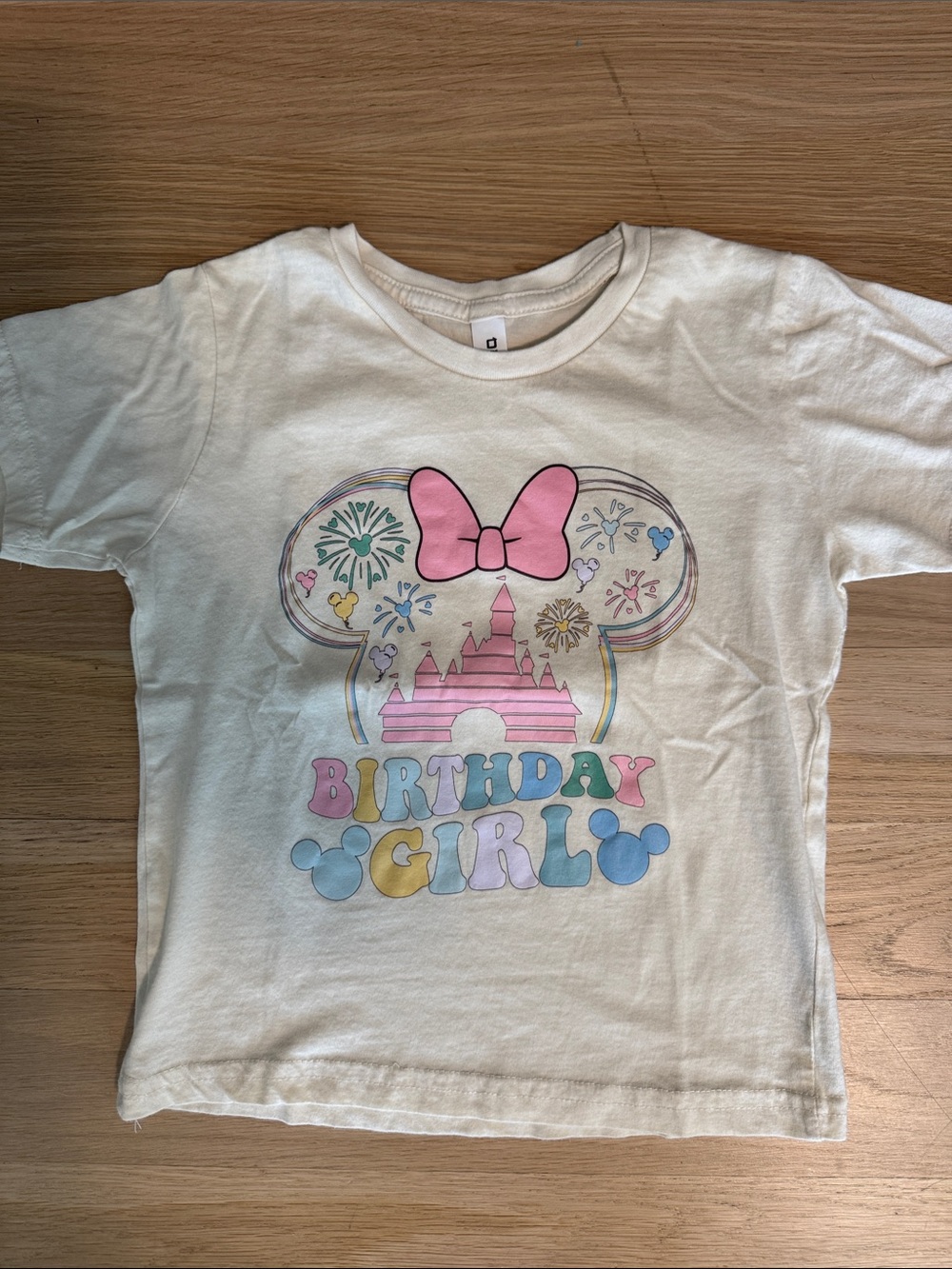 Birthday Girl Disneyland - Graphic Tee - Pink & Pastel